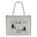 BERLINER KNORKE-Einkaufstasche - Grau meliert