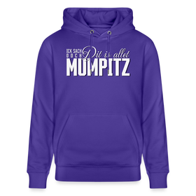 MUMPITZ-Unisex Bio-Hoodie-dunkel - Purple Love 