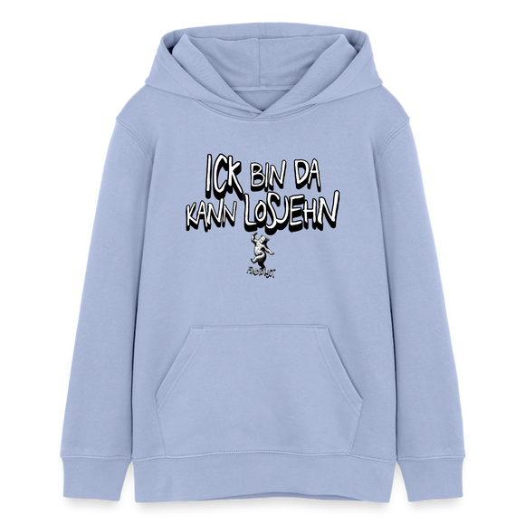 ICK BIN DA-Teenager Bio-Hoodie - Sky