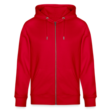 Berliner Bär mit Berliner Schnauze-WATN? NÜSCHT!-Unisex Bio-Kapuzenjacke - Rot