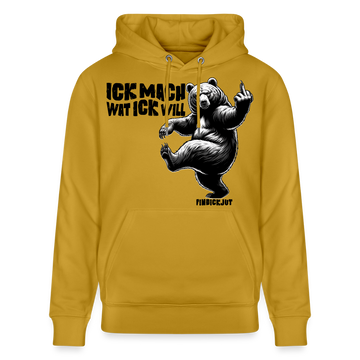 ICK MACH WAT ICK WILL-Unisex Bio-Hoodie IV - Ocker