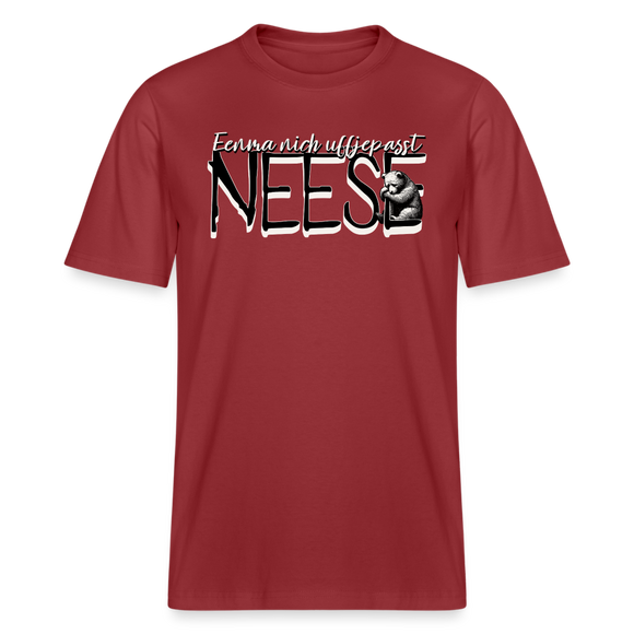 NEESE-Relaxed Fit Unisex Bio-T-Shirt - Erdrot