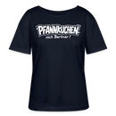 Berlin Shirt-PFANNKUCHEN nich Berliner-Rundhals Frauen Bio-T-Shirt - Navy