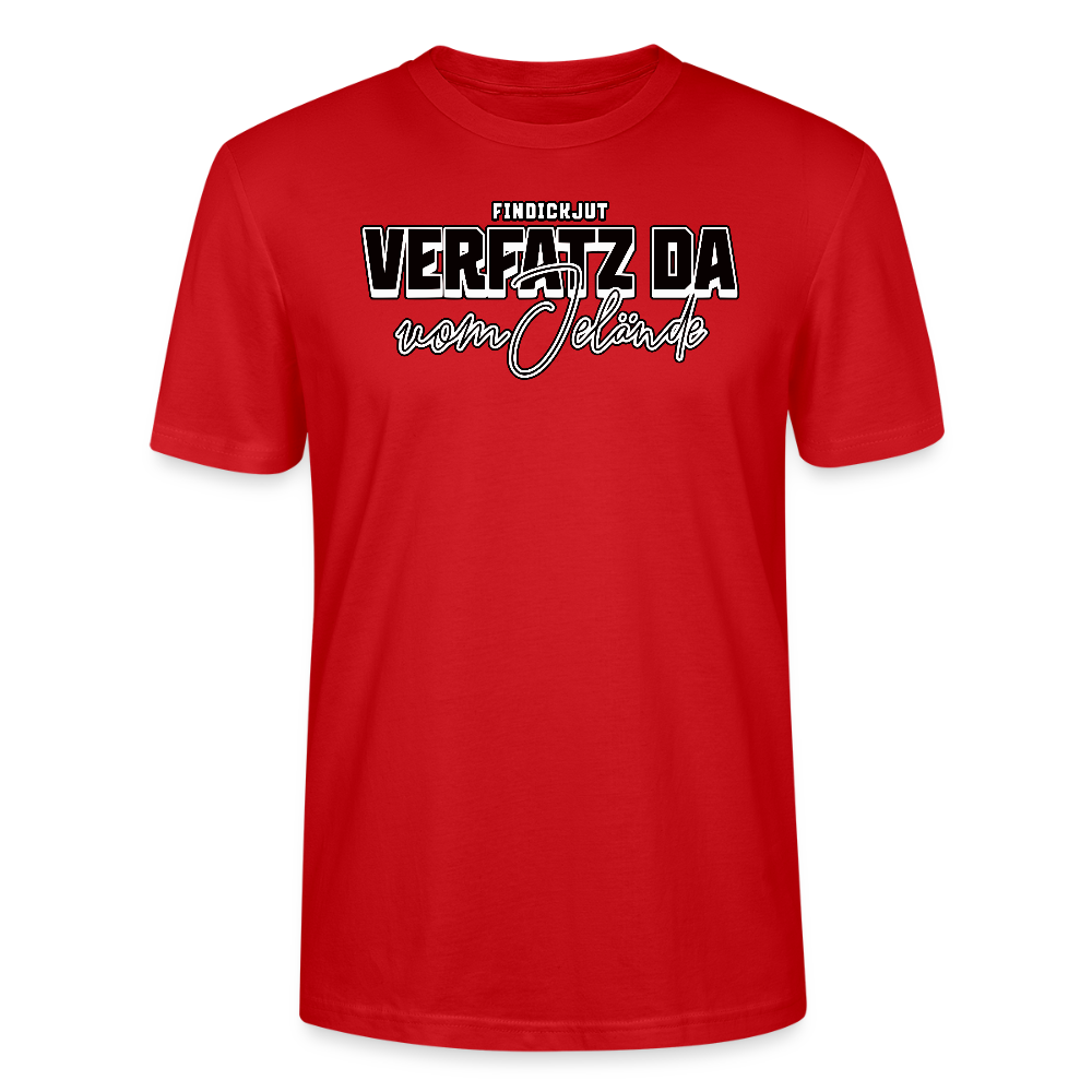 VERFATZT DA VOM JELÄNDE- Unisex T-Shirt BIO - Rot