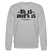 Berliner Gelassenheit-ET IS WIE'T IS-Unisex Bio-Sweatshirt - Grau meliert