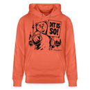 Berlin Souvenir Hoodie -DIT IS SO! – Unisex Bio-Hoodie mit Berliner Bär - Hellrot