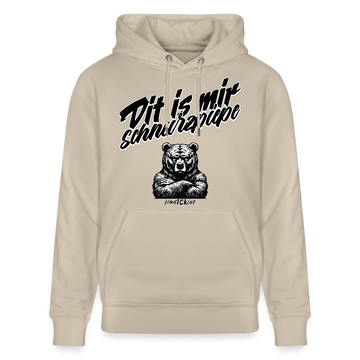 Dit is mir SCHNURZPIEPE-Unisex Bio-Hoodie BIO - Beige