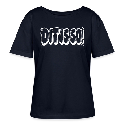 Berlin Shirt-DIT IS SO!-Rundhals Frauen Bio-T-Shirt - Navy
