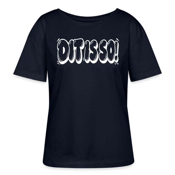 Berlin Shirt-DIT IS SO!-Rundhals Frauen Bio-T-Shirt - Navy