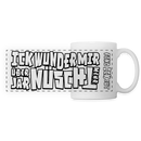 Berliner Spruch-ICK WUNDER MIR-Panoramatasse - Weiß