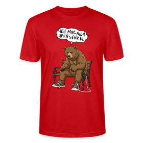Berliner Bär Shirt-JEH MIR NICH UFFN SENKEL-Unisex T-Shirt - Rot