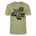 ICK LACH MIR N AST - Schmal geschnittenes Bio-Unisex-T-Shirt mit Berliner Bär - Nebelgrün