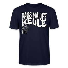 PASS MA UFF KEULE-Unisex T-Shirt BIO II - Navy