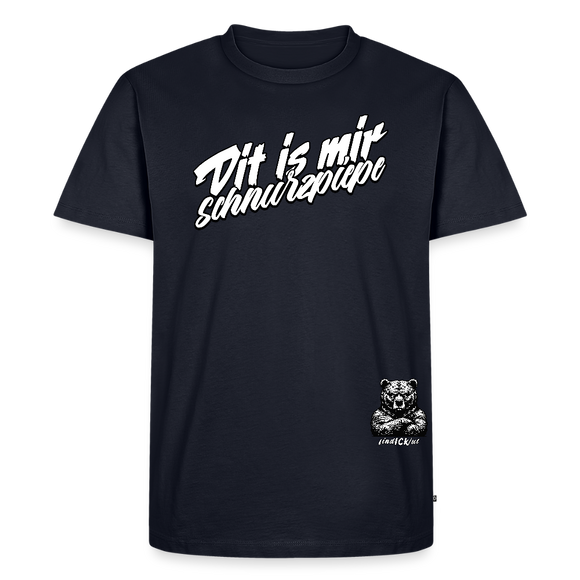 DIT IS MIR SCHNURZPIEPE-Männer Premium BIO T-Shirt - Navy