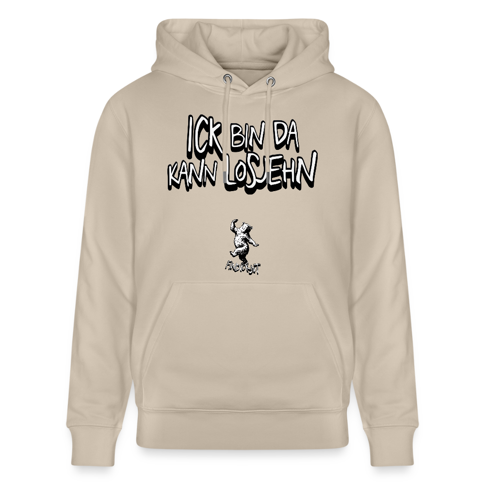 ICK BIN DA-Unisex Bio-Hoodie - Beige