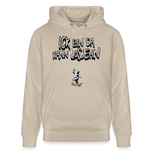 ICK BIN DA-Unisex Bio-Hoodie - Beige