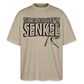JEH MIR NICH UFFN SENKEL-Oversized Unisex Bio T-Shirt - Steingrau