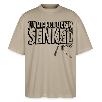 JEH MIR NICH UFFN SENKEL-Oversized Unisex Bio T-Shirt - Steingrau
