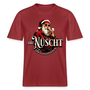 JIBT NÜSCHT IHR FLITZPIEPEN - Relaxed Fit Unisex Bio-T-Shirt - Erdrot