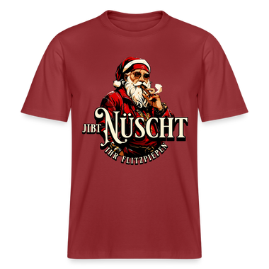 JIBT NÜSCHT IHR FLITZPIEPEN - Relaxed Fit Unisex Bio-T-Shirt - Erdrot