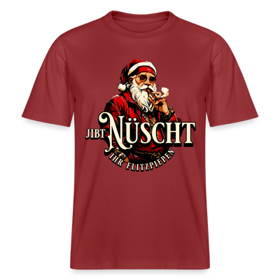 JIBT NÜSCHT IHR FLITZPIEPEN - Relaxed Fit Unisex Bio-T-Shirt - Erdrot