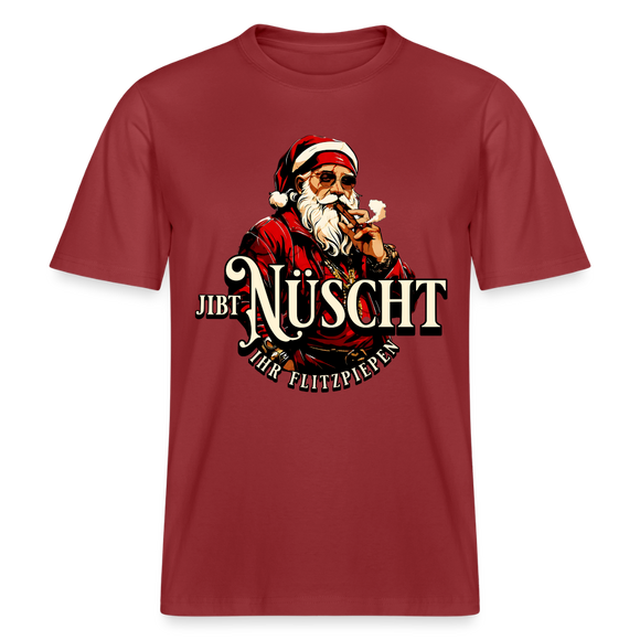 JIBT NÜSCHT IHR FLITZPIEPEN - Relaxed Fit Unisex Bio-T-Shirt - Erdrot
