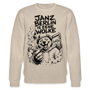 JANZ BERLIN IS EENE WOLKE-Unisex Bio-Sweatshirt - Beige