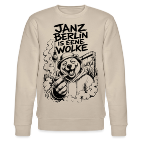 JANZ BERLIN IS EENE WOLKE-Unisex Bio-Sweatshirt - Beige