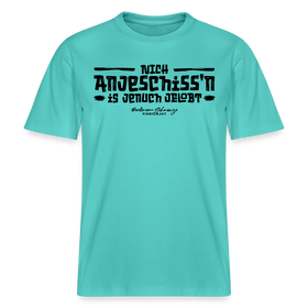 Berliner Spuch-Berliner Lob-NICH ANJESCHISSN-RELAXED FIT Unisex Organic T-Shirt - Poolblau
