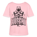 Berlin Shirt-NÜSCHT MUSS ICK-Rundhals Frauen Bio-T-Shirt - Hellrosa