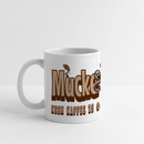 Der Kaffee des Osten-MUCKEFUCK-Panoramatasse - Weiß