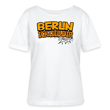 BERLIN ICK LIEB DIR-Rundhals Frauen Bio-T-Shirt - Weiß