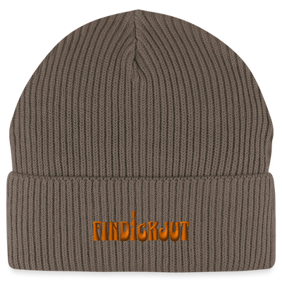 findICKjut-Unisex Bio FISHERMAN BEANIE-Dunkelbraun - Dunkelbraun
