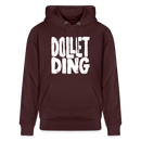 Berliner Spruch-DOLLET DING-Unisex Bio-Hoodie - Maroon