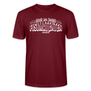 Berliner Spruch-FISIMATENTEN-Unisex Bio T-Shirt - Burgunderrot