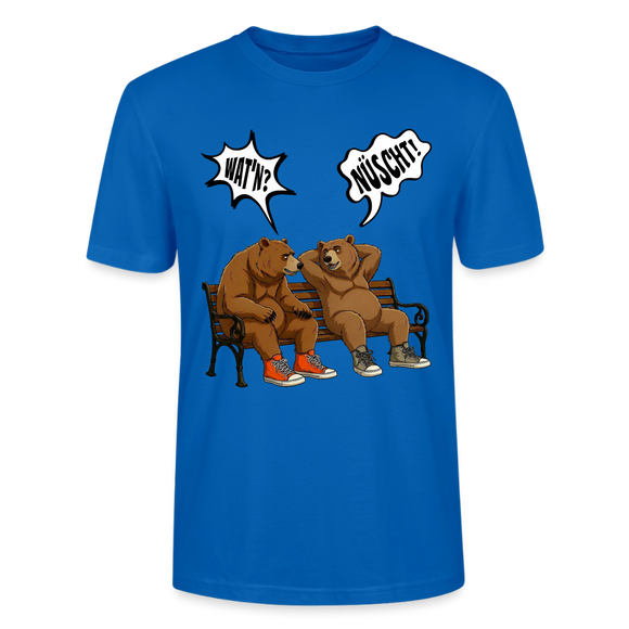 Berliner Bär Shirt mit Berliner Schnauze-WATN?NÜSCHT!-Unisex T-Shirt - Pfauenblau