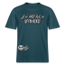 JEH MIR NICH UFF N KEKS-Relaxed Fit Unisex Bio-T-Shirt Sparker - Dunkles Petrol