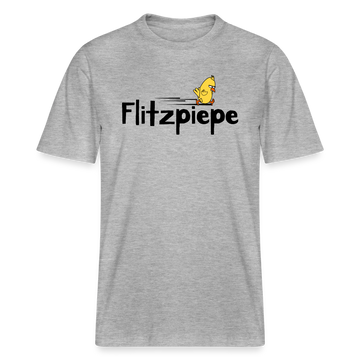 DIE FLITZPIEPE - Relaxed Fit Unisex Bio-T-Shirt - Grau meliert