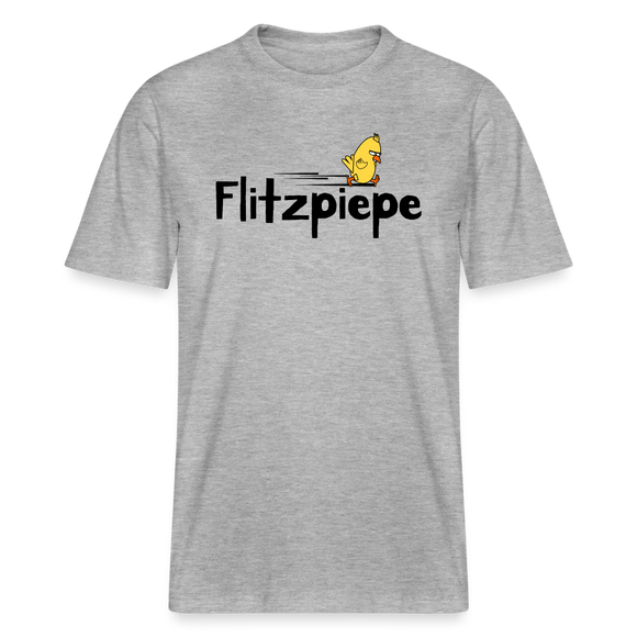 DIE FLITZPIEPE - Relaxed Fit Unisex Bio-T-Shirt - Grau meliert