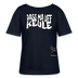 PASS MA UFF KEULE-Rundhals Frauen Bio-T-Shirt - Navy