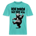ICK MACH WAT ICK WILL-Relaxed Fit Unisex Bio-T-Shirt IV - Poolblau