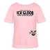 ICK GLOOB MEEN SCHWEIN PFEIFT-Rundhals Frauen Bio-T-Shirt - Hellrosa
