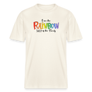 PRIDE 'REGENBOGENSCHAF'Relaxed Fit Unisex Bio-T-Shirt - Naturweiß