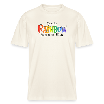 PRIDE 'REGENBOGENSCHAF'Relaxed Fit Unisex Bio-T-Shirt - Naturweiß