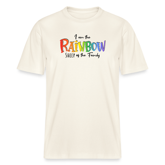 PRIDE 'REGENBOGENSCHAF'Relaxed Fit Unisex Bio-T-Shirt - Naturweiß