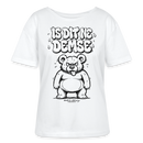 Berlin Shirt mit Berliner Bär-IS DIT NE DEMSE-Rundhals Frauen Bio-T-Shirt - Weiß
