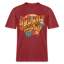 BERLINER RETRO-NÜSCHT MUSS ICK-Relaxed Fit Unisex Bio-T-Shirt - Erdrot