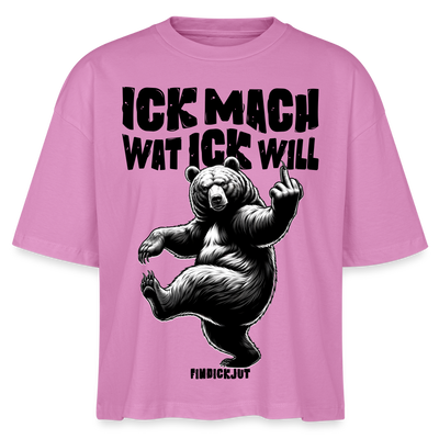 ICK MACH WAT ICK WILL-Frauen Boxy Bio-T-Shirt II - Pink