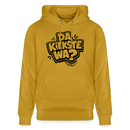 Berliner Spruch-DA KIEKSTE WA-Unisex Bio-Hoodie CRUISER - Ocker