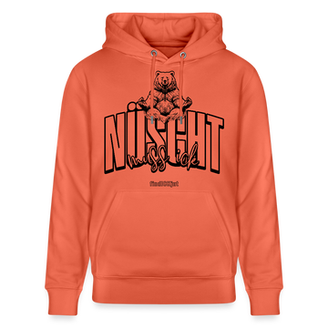 NÜSCHT MUSS ICK 2025-Unisex Bio-Hoodie mit Berliner Schnauze - Hellrot